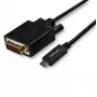 StarTech.com 10ft (3m) USB C to DVI Cable - 1080p (Single Link) USB Type-C (DP Alt Mode HBR2) to DVI-Digital Video Adapter Cable - Works w/ Thunderbolt 3 - Laptop to DVI Monitor/Display