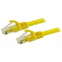 StarTech.com 7.5m CAT6 Ethernet Cable - Yellow CAT 6 Gigabit Ethernet Wire -250MHz 100W PoE RJ45 UTP Network/Patch Cord Snagless w/Strain Relief Individually Tested