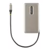 StarTech.com USB-C Multiport Adapter, 4K 60Hz HDMI 2.0b, HDR, USB 3.2 Gen 2 10Gbps Hub (2xUSB-C, 1xUSB-A), 100W PD Pass-Through, Mini Travel Dock, 12 inch/30cm Cable, Laptop Docking Station