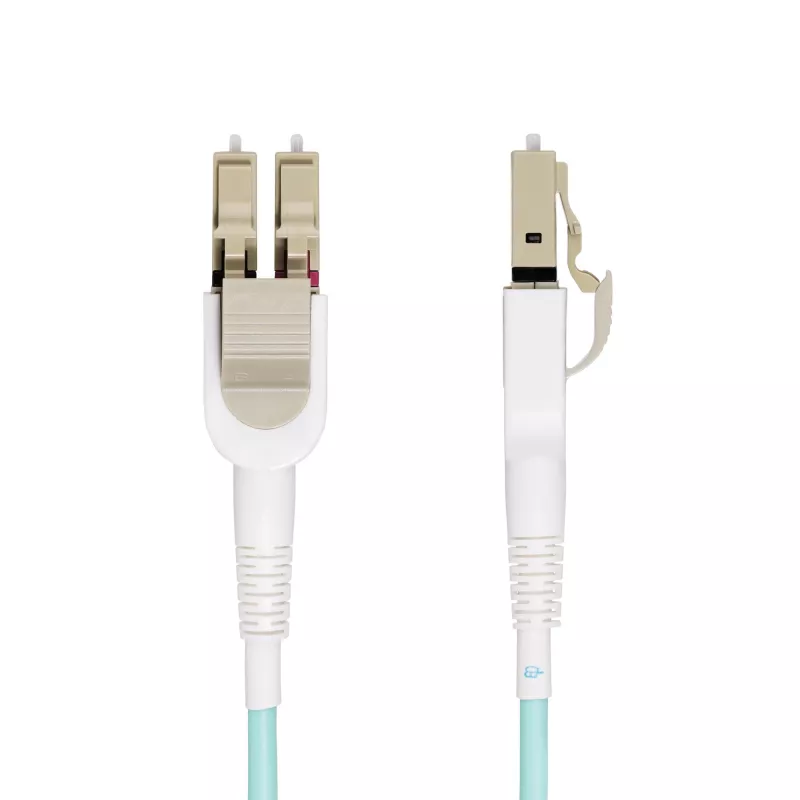 StarTech.com 5m (16.4ft) LC to LC (UPC) OM4 Switchable Fiber Optic Cable 50/125µm, 100G, Toolless Polarity Switching, Low Insertion Loss - LSZH Fiber Jumper Cord
