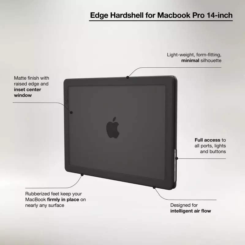 Incase Edge Hardshell Case with Makrolon® for 14-inch MacBook Pro (M1-M4, 2021-2024)