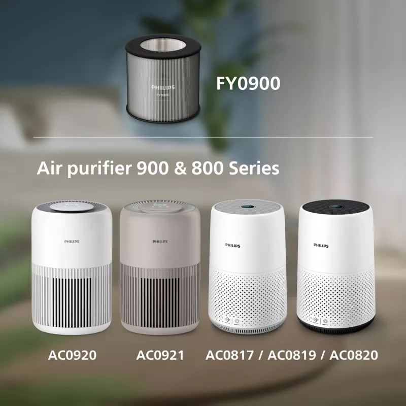 Philips Air purifier 900 and 800 Series, Air purifier filter, HEPA, 99.97%, Box