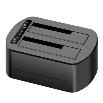 CoreParts MS-CLONER-SATA2.5-3.5 storage drive docking station Black