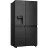 Hisense RS818N4TFC side-by-side refrigerator Freestanding 632 L Black, Stainless steel