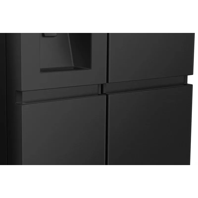 Hisense RS818N4TFC side-by-side refrigerator Freestanding 632 L Black, Stainless steel