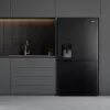 Hisense RS818N4TFC side-by-side refrigerator Freestanding 632 L Black, Stainless steel