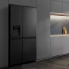 Hisense RS818N4TFC side-by-side refrigerator Freestanding 632 L Black, Stainless steel