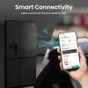 Hisense RS818N4TFC side-by-side refrigerator Freestanding 632 L Black, Stainless steel