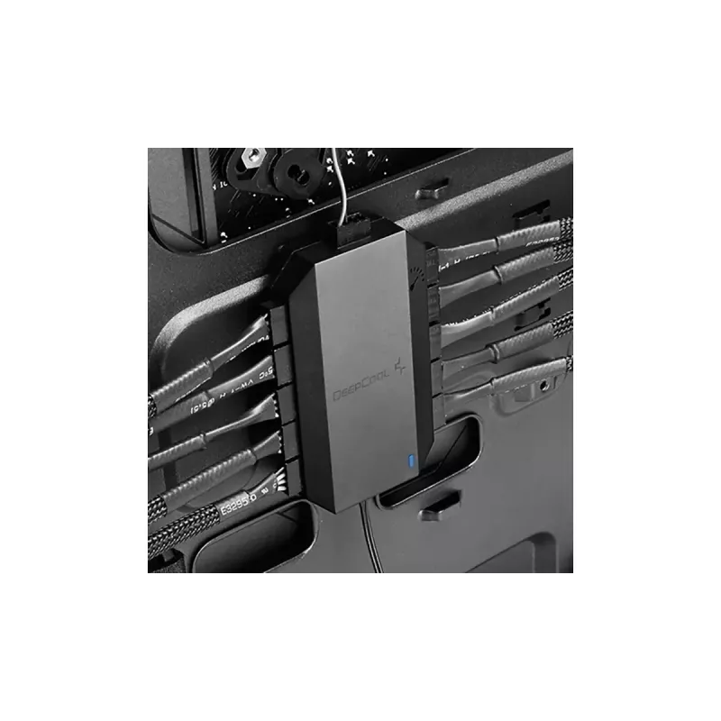 Fan controller DeepCool FH-10, 4-pin fan connector, black, 80×46×15 mm