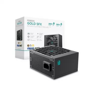 Power supply unit DeepCool PS850G 850 W ATX 20+4 pin, FDB fan 92 mm, black