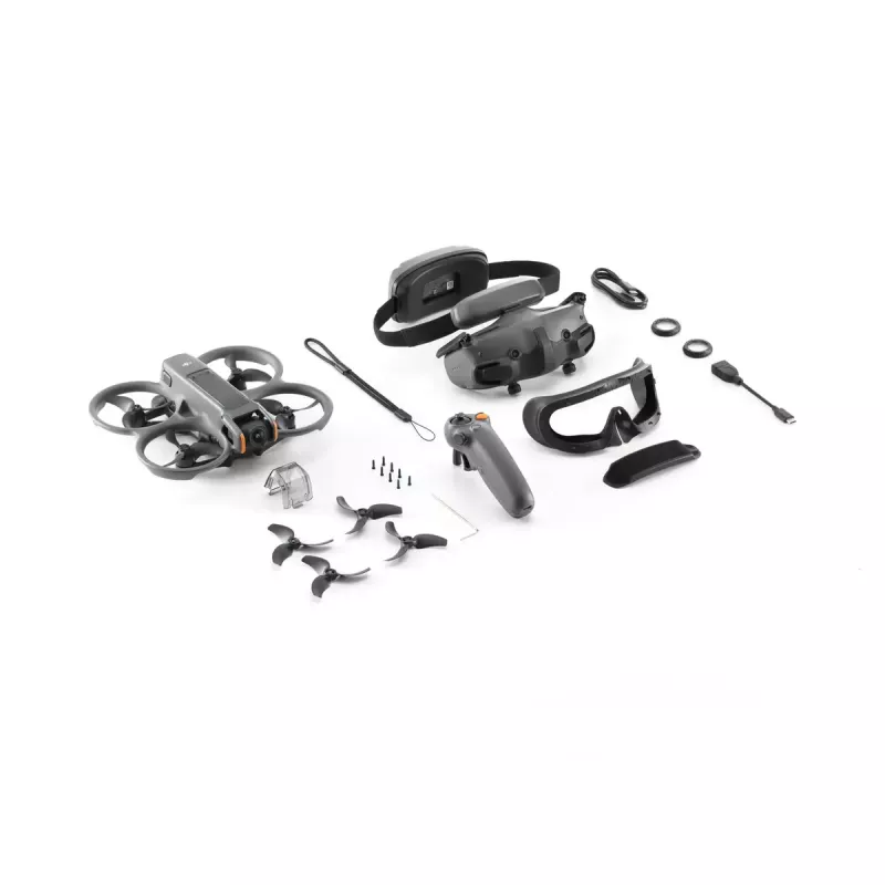 Drone DJI Avata 2 Fly Smart Combo — 4-rotor quadcopter, 48 MP camera, 3840×2160 video, 2150 mAh battery, Wi‑Fi & Bluetooth