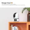 IP security camera IMOU Ranger Dual Pro 6MP — Indoor desk, 2304×1296, 3.6mm, 8× digital zoom, 91°×47° viewing angles