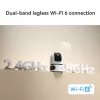 IP security camera IMOU Ranger Dual Pro 6MP — Indoor desk, 2304×1296, 3.6mm, 8× digital zoom, 91°×47° viewing angles