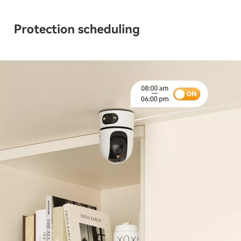 IP security camera IMOU Ranger Dual Pro 6MP — Indoor desk, 2304×1296, 3.6mm, 8× digital zoom, 91°×47° viewing angles