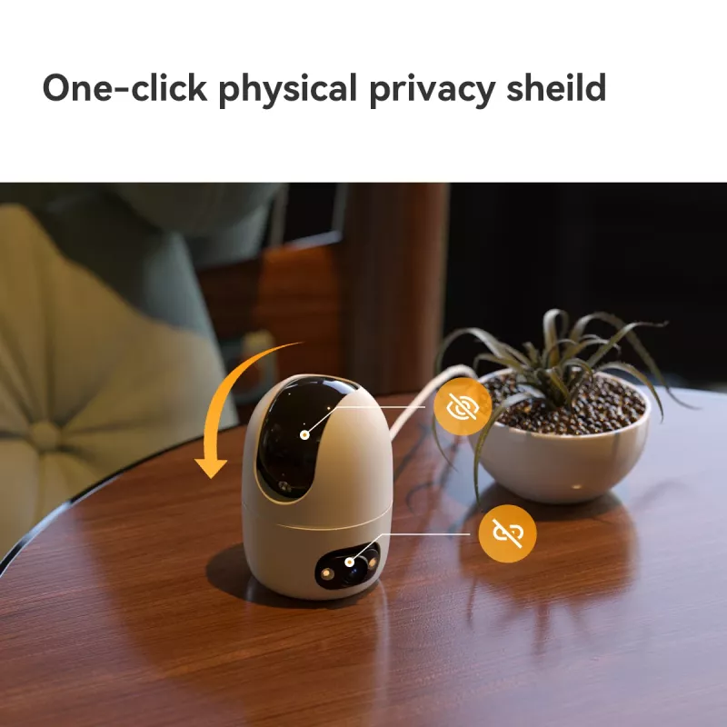 IP security camera IMOU Ranger Dual Pro 6MP — Indoor desk, 2304×1296, 3.6mm, 8× digital zoom, 91°×47° viewing angles