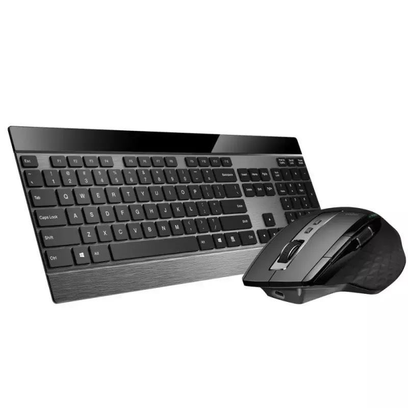 Keyboard Mouse Rapoo 9900m Office QWERTZ Black