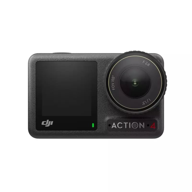 Action camera DJI Osmo Action 4 — 4K Ultra HD, CMOS sensor, 155° FOV, MicroSD up to 512 GB, waterproof 18 m, 145 g