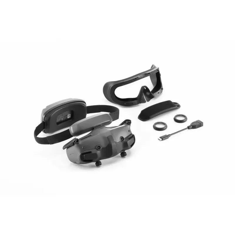 Dedicated head mounted display DJI Goggles 3 Micro-OLED 1920x1080, adjustable IPD, 0.47 kg, grey/black