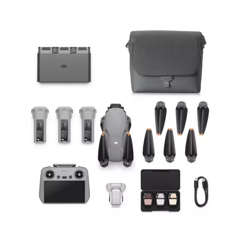 Quadcopter DJI Air 3s Fly More Combo — 50 MP camera, 4K 3840×2160, 27 m/s, 32,000 m range, 4276 mAh battery