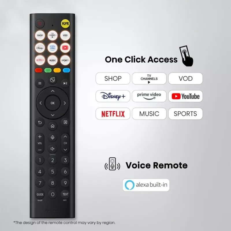 TV Hisense 50Q7S 50 inch (127 cm) QLED 4K Ultra HD Smart TV, Direct-LED, HomeOS, Wi‑Fi, Black