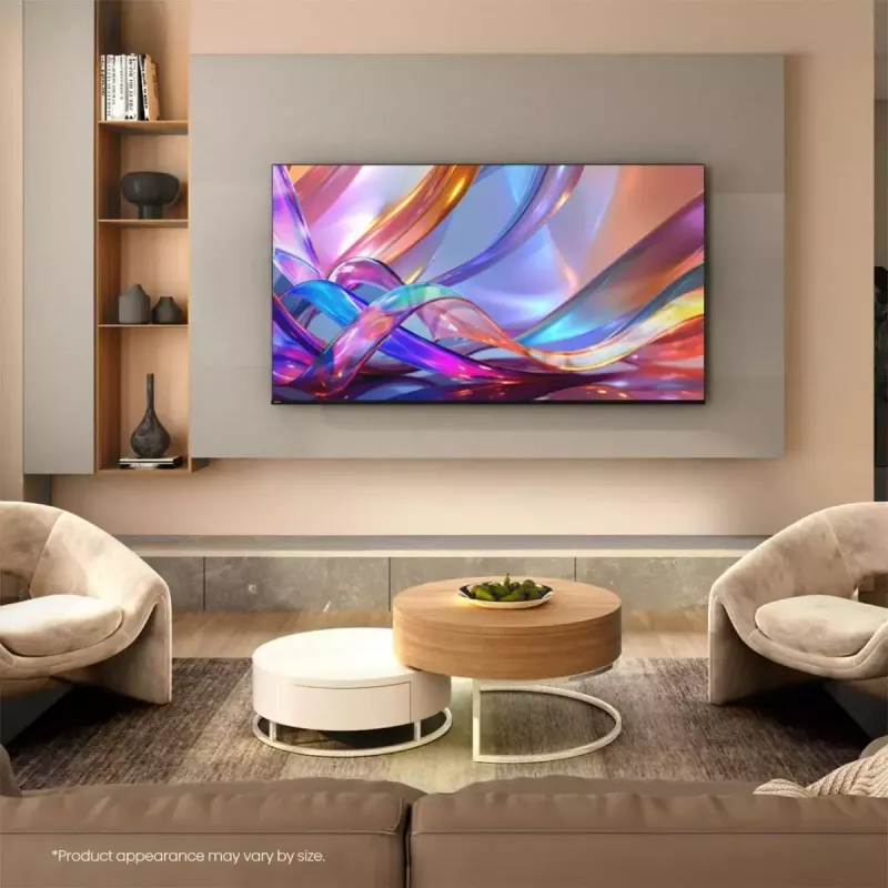 TV Hisense 50Q7S 50 inch (127 cm) QLED 4K Ultra HD Smart TV, Direct-LED, HomeOS, Wi‑Fi, Black