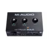 Audio interface M-Audio M-Track Solo — USB 16-bit/48 kHz, 1-in/1-out, XLR/TRS combo & instrument input, 48V phantom, headphone out