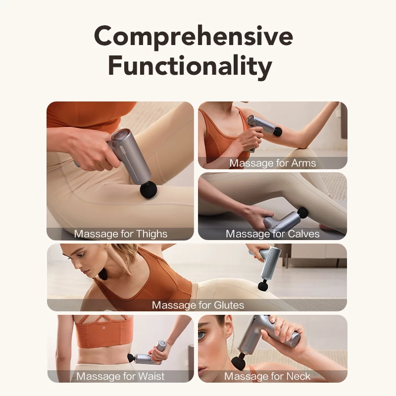 Handheld Percussive and Vibration Neck & Shoulder Massager SKG F1 Pro, Battery 10W, Grey, 461g