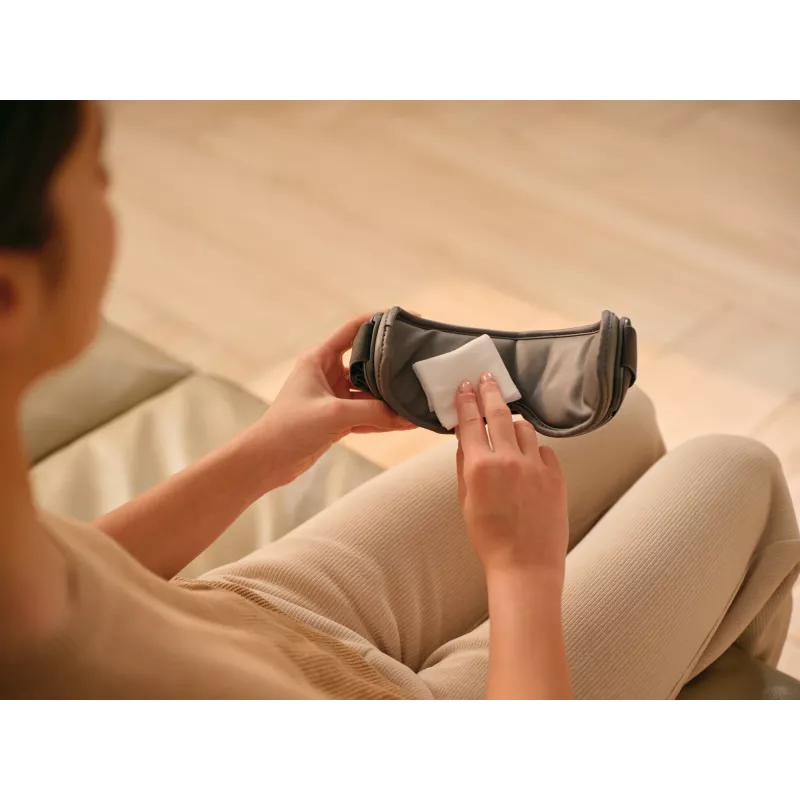 Eye Massager SKG ES500, battery-powered, compression massage, heat function, 10 W, grey