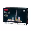 3D Puzzle CubicFun City Line Dubai LED, 182 pieces, 532×48 mm, age 10+
