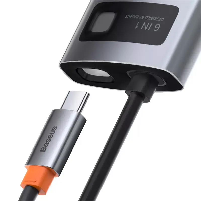 Baseus Metal Gleam USB 3.2 Gen 1 Type-C Grey 100W Power Delivery 4K Ultra HD