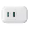 Power charger Joyroom JR-TCF12 dual-port 20W (USB-C x2) white