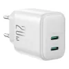 Power charger Joyroom JR-TCF12 dual-port 20W (USB-C x2) white
