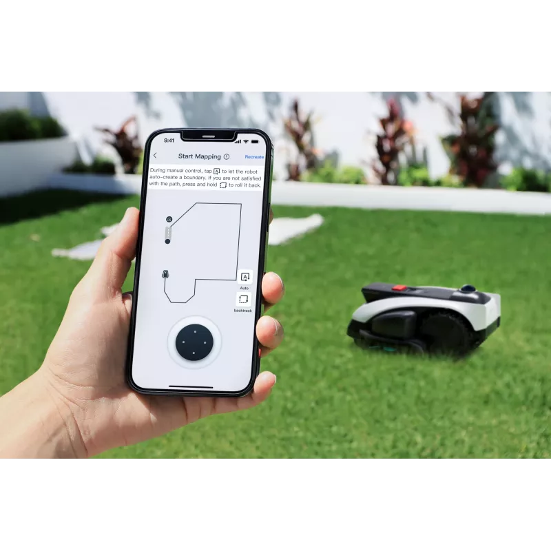 Ecovacs GOAT O1200 LiDAR PRO EU Robotic lawn mower Battery Black, White