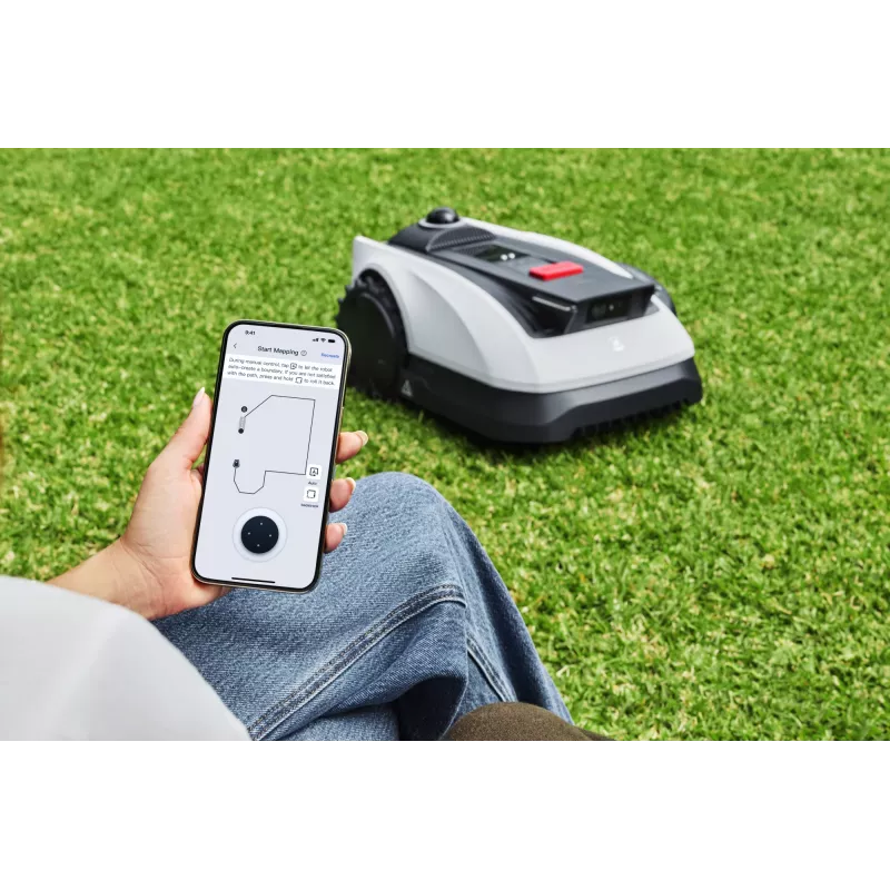 Ecovacs GOAT O1200 LiDAR PRO EU Robotic lawn mower Battery Black, White