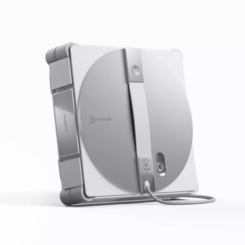 Window cleaning robot Ecovacs WINBOT W3 OMNI, battery 4500 mAh, 270×270×76 mm, silver/white
