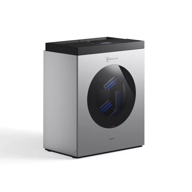Window cleaning robot Ecovacs WINBOT W3 OMNI, battery 4500 mAh, 270×270×76 mm, silver/white