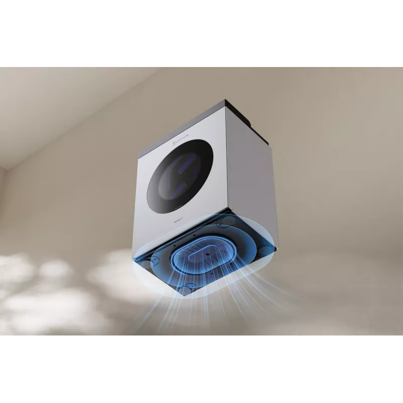 Window cleaning robot Ecovacs WINBOT W3 OMNI, battery 4500 mAh, 270×270×76 mm, silver/white