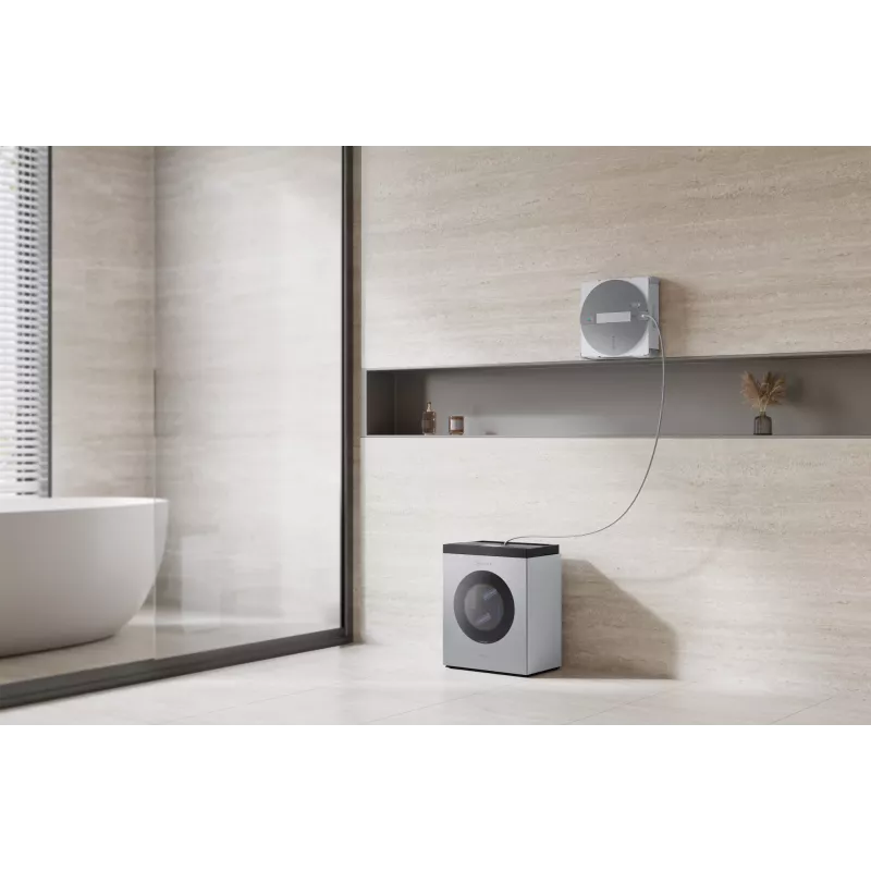 Window cleaning robot Ecovacs WINBOT W3 OMNI, battery 4500 mAh, 270×270×76 mm, silver/white