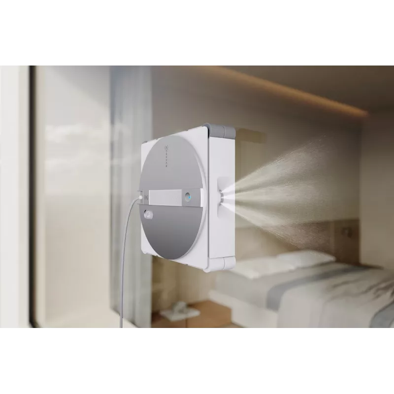 Window cleaning robot Ecovacs WINBOT W3 OMNI, battery 4500 mAh, 270×270×76 mm, silver/white