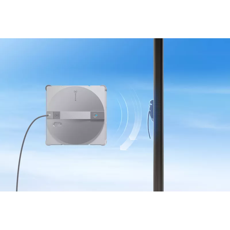 Window cleaning robot Ecovacs WINBOT W3 OMNI, battery 4500 mAh, 270×270×76 mm, silver/white