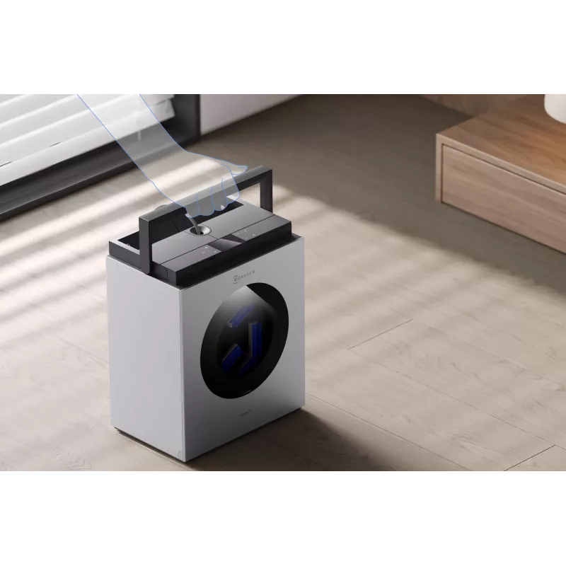 Window cleaning robot Ecovacs WINBOT W3 OMNI, battery 4500 mAh, 270×270×76 mm, silver/white