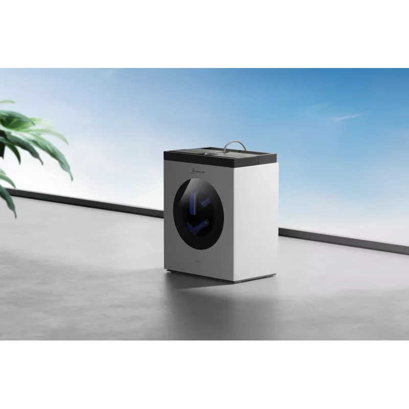 Window cleaning robot Ecovacs WINBOT W3 OMNI, battery 4500 mAh, 270×270×76 mm, silver/white