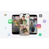 Smartphone camera stabilizer Insta360 Flow 2 Pro Creator Bundle 360° rotation