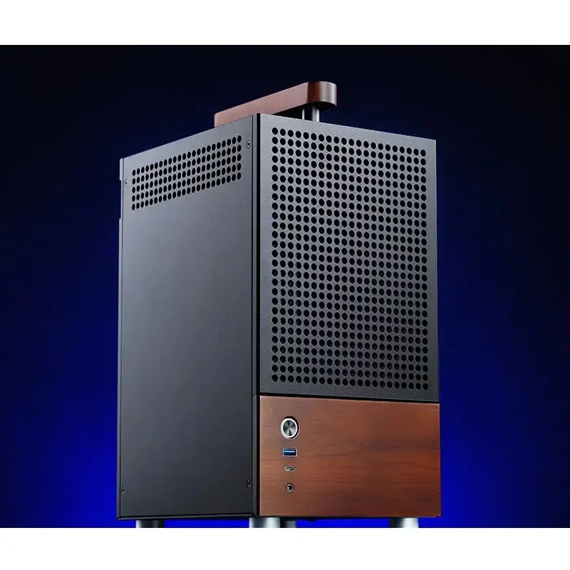 PC Case Jonsbo T6, Mini-Tower, Mini-ITX, Black