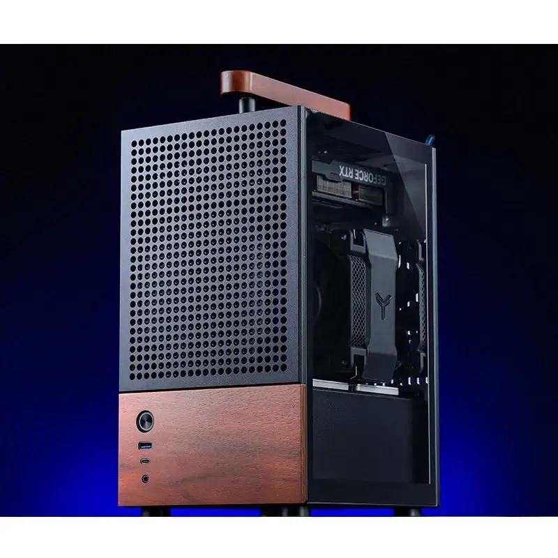 PC Case Jonsbo T6, Mini-Tower, Mini-ITX, Black