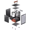 PC Case Jonsbo T6, Mini-Tower, Mini-ITX, Black