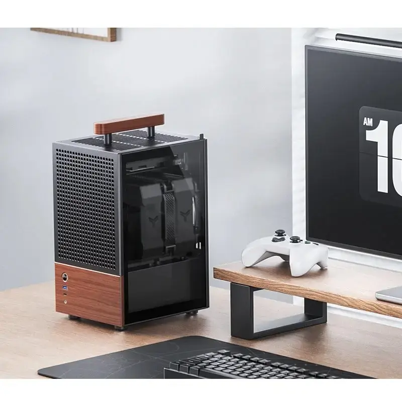 PC Case Jonsbo T6, Mini-Tower, Mini-ITX, Black