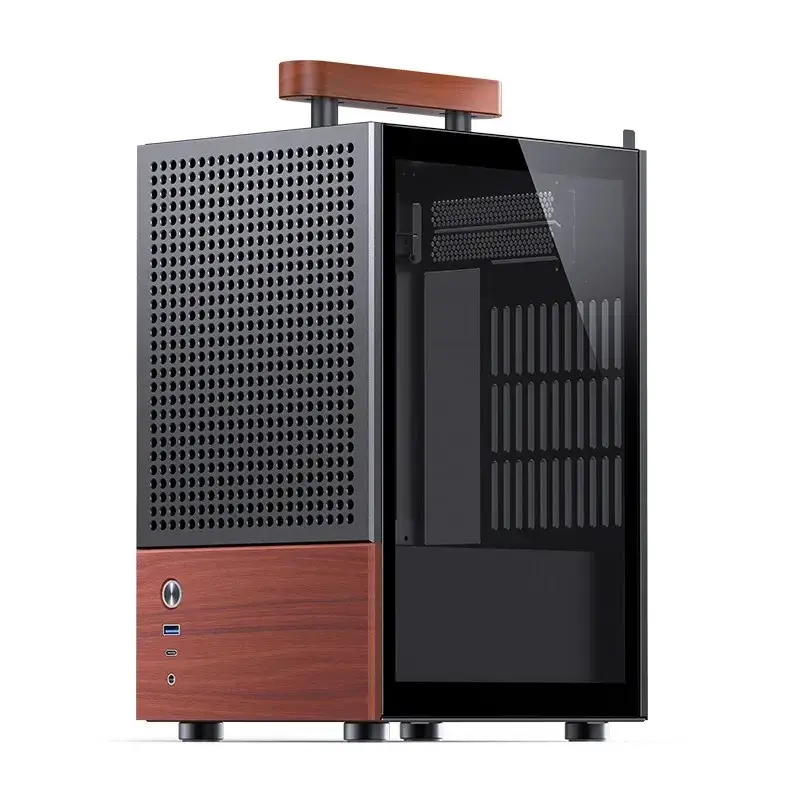 PC Case Jonsbo T6, Mini-Tower, Mini-ITX, Black