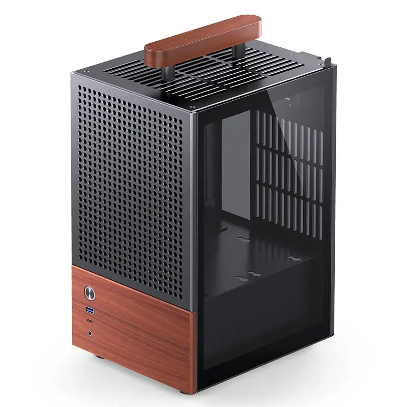PC Case Jonsbo T6, Mini-Tower, Mini-ITX, Black