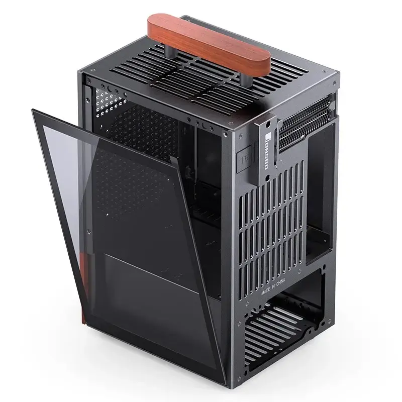 PC Case Jonsbo T6, Mini-Tower, Mini-ITX, Black